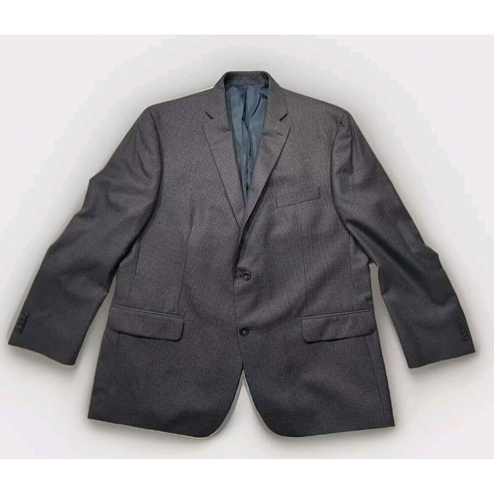 MICHAEL KORS BLAZER BLUE PLAID SIZE 46R SPORT COAT SUIT JACKET